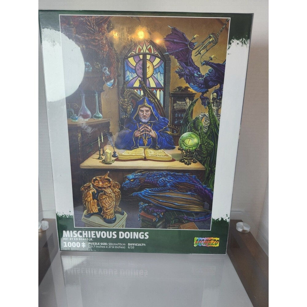 Mchezo: Mischievous Doings Jigsaw Puzzle; 1000 Piece Fantasy 19.7”x27.6” SEALED